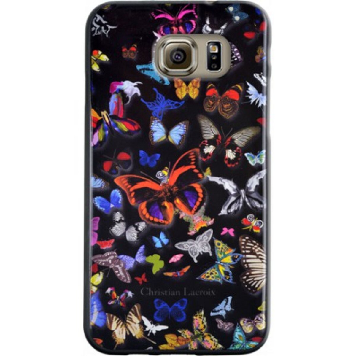 CHRISTIAN LACROIX Coque noir Butterfly Parade Galaxy S6