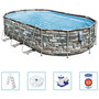 Voir la diapositive 1 : BESTWAY Bestway Ensemble de piscine ovale Power Steel Comfort 610x366x122 cm