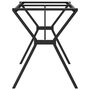 Voir la diapositive 5 : VIDAXL Pieds de table a manger cadre en Y 140x60x73 cm acier