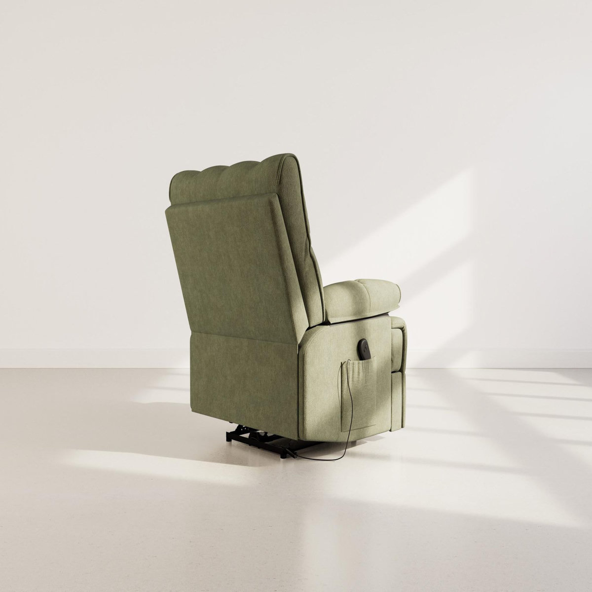 BEST MOBILIER Chandler - fauteuil relax électrique en velours texturé