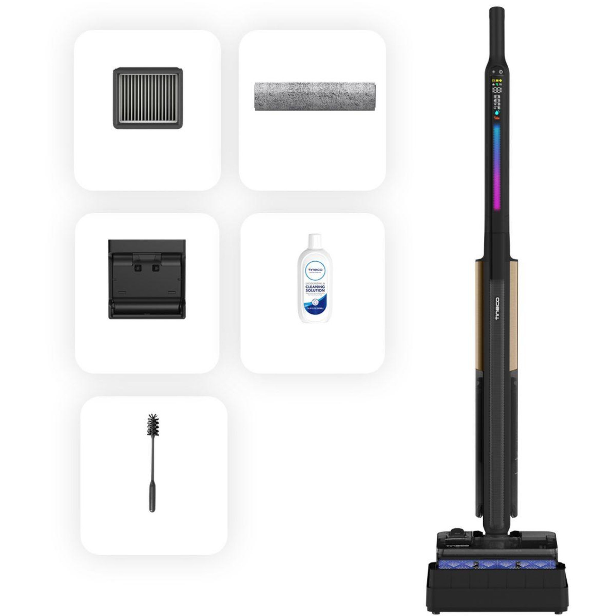 Voir la diapositive 3 : TINECO Aspirateur laveur pliable floor one s7 fold elite noir