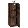 Voir la diapositive 3 : VIDAXL Meuble TV mural Chene fume 40x34,5x100 cm