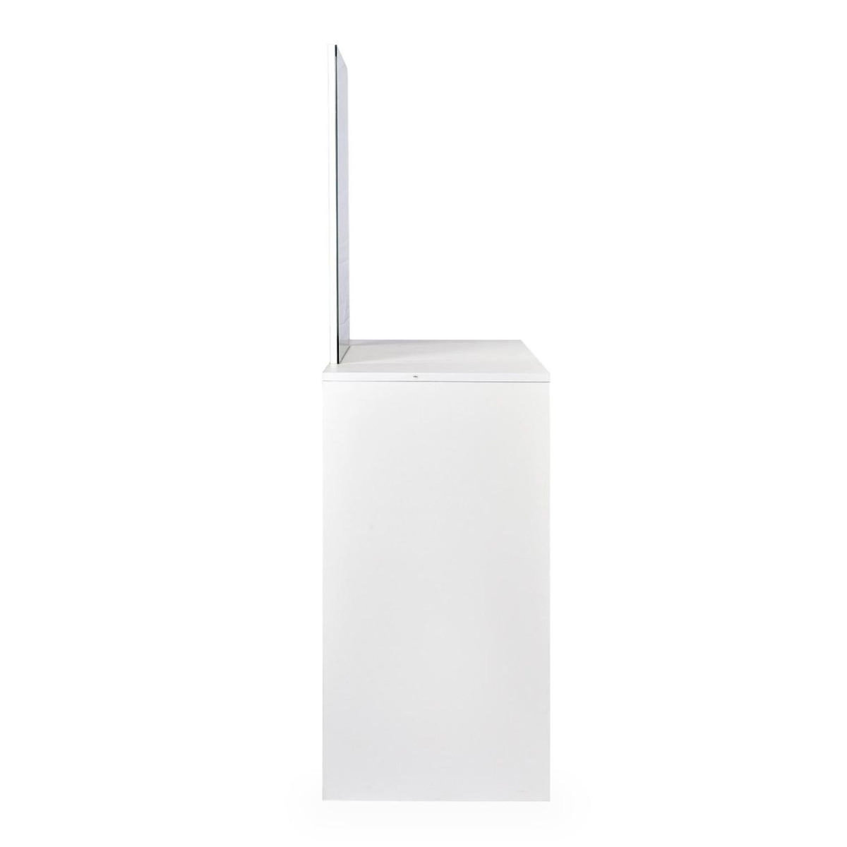 Paris Prix Coiffeuse 2 Tiroirs Avec Miroir LED  Talia  136cm Blanc