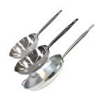 ELO Lot de 3 poêles inox de 24 cm 28 cm et 32 cm Elo Profi Therm