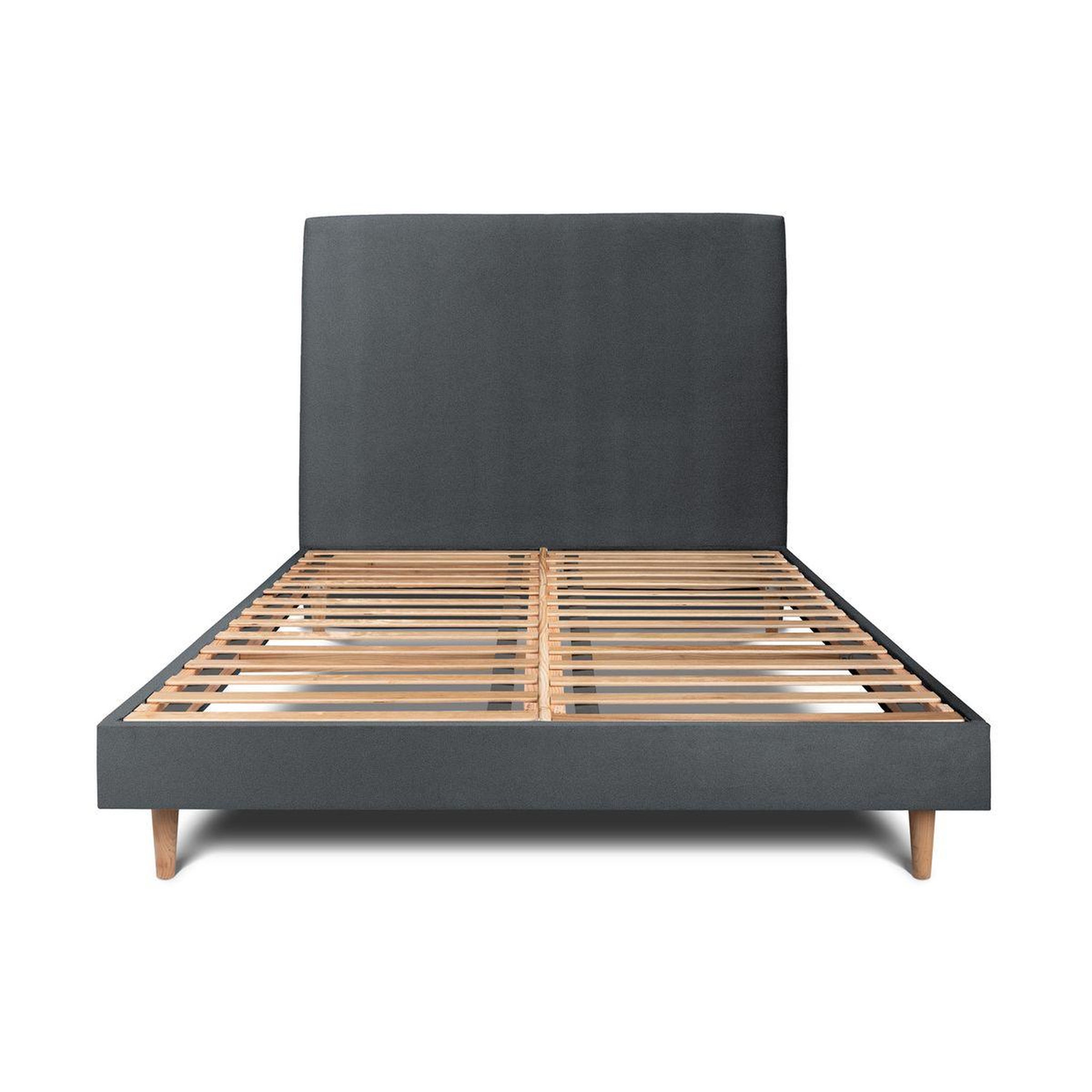 Voir la diapositive 1 : Sommeil de Plomb Lit avec tête de lit tapissier velours et sommier kit - Hauteur totale : 29cm