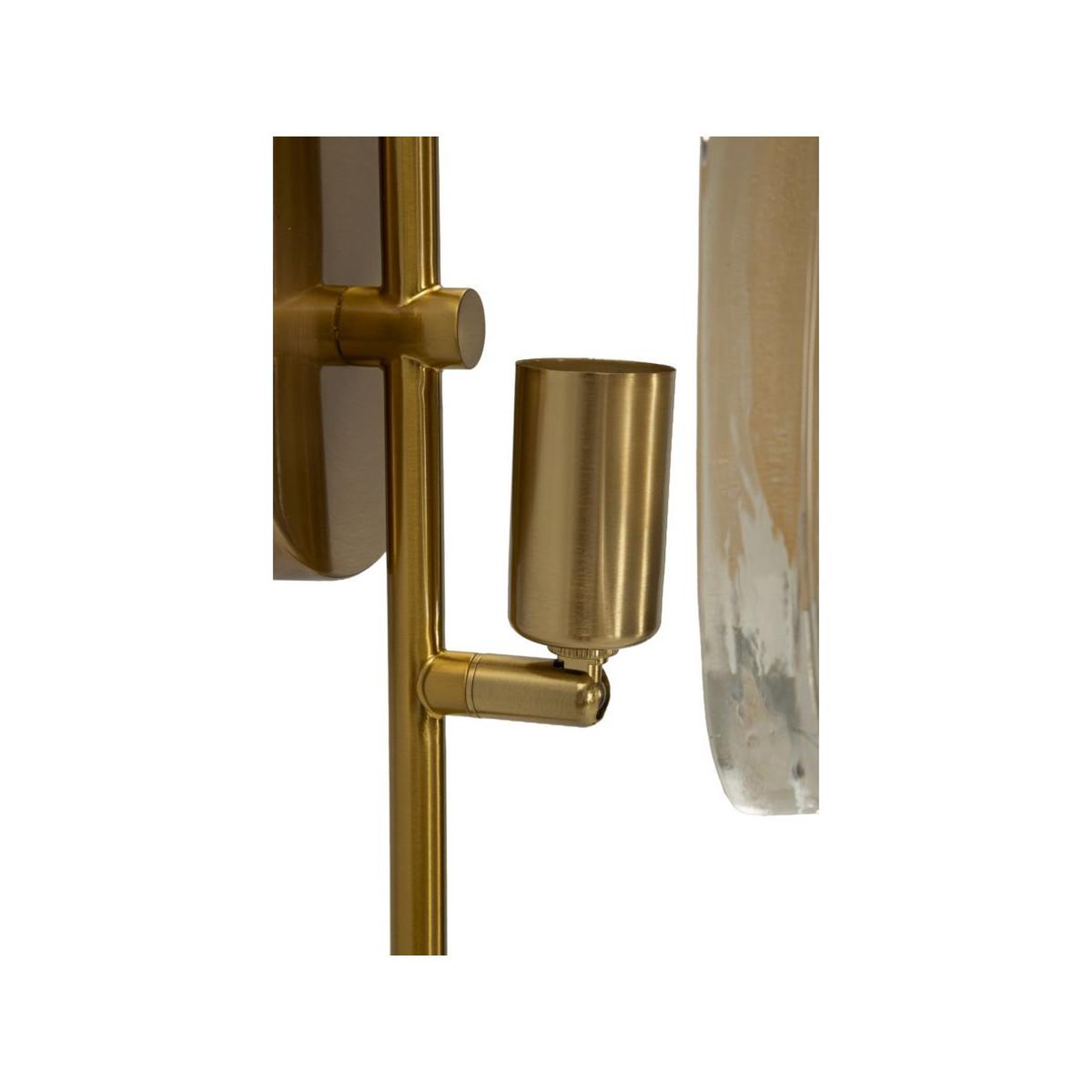 Voir la diapositive 4 : Paris Prix Applique murale en verre  softy  38cm or