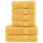 Voir la diapositive 1 : VIDAXL Ensemble de serviettes de qualité supérieure SOLUND 6 pcs doré