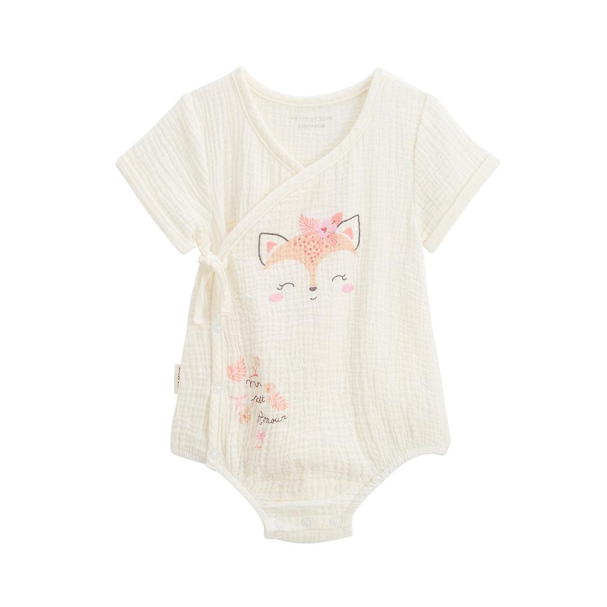 Voir la diapositive 1 : Petit BÃ©guin Barboteuse bébé en gaze de coton louison