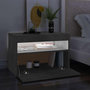 Voir la diapositive 3 : VIDAXL Meuble TV avec lumieres LED gris beton 60x35x40 cm