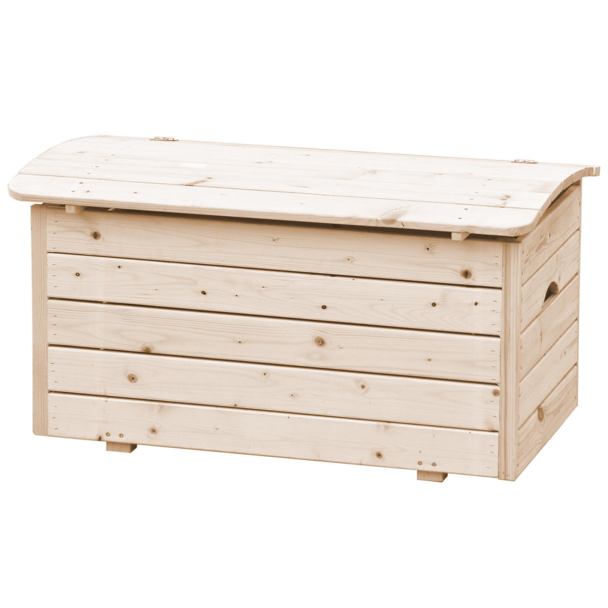 TIMBELA Coffre à jouets en bois pour enfants - coffre en bois pour jardin 80 x 50 x h47 cm m034-1