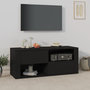 Voir la diapositive 1 : VIDAXL Meuble TV Noir 100x35x40 cm Bois d'ingenierie