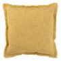 Voir la diapositive 2 : Paris Prix Coussin Déco Franges  Amalia  50x50cm Moutarde