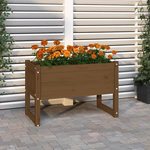 VIDAXL Jardiniere Marron miel 78x40x52 cm Bois massif de pin