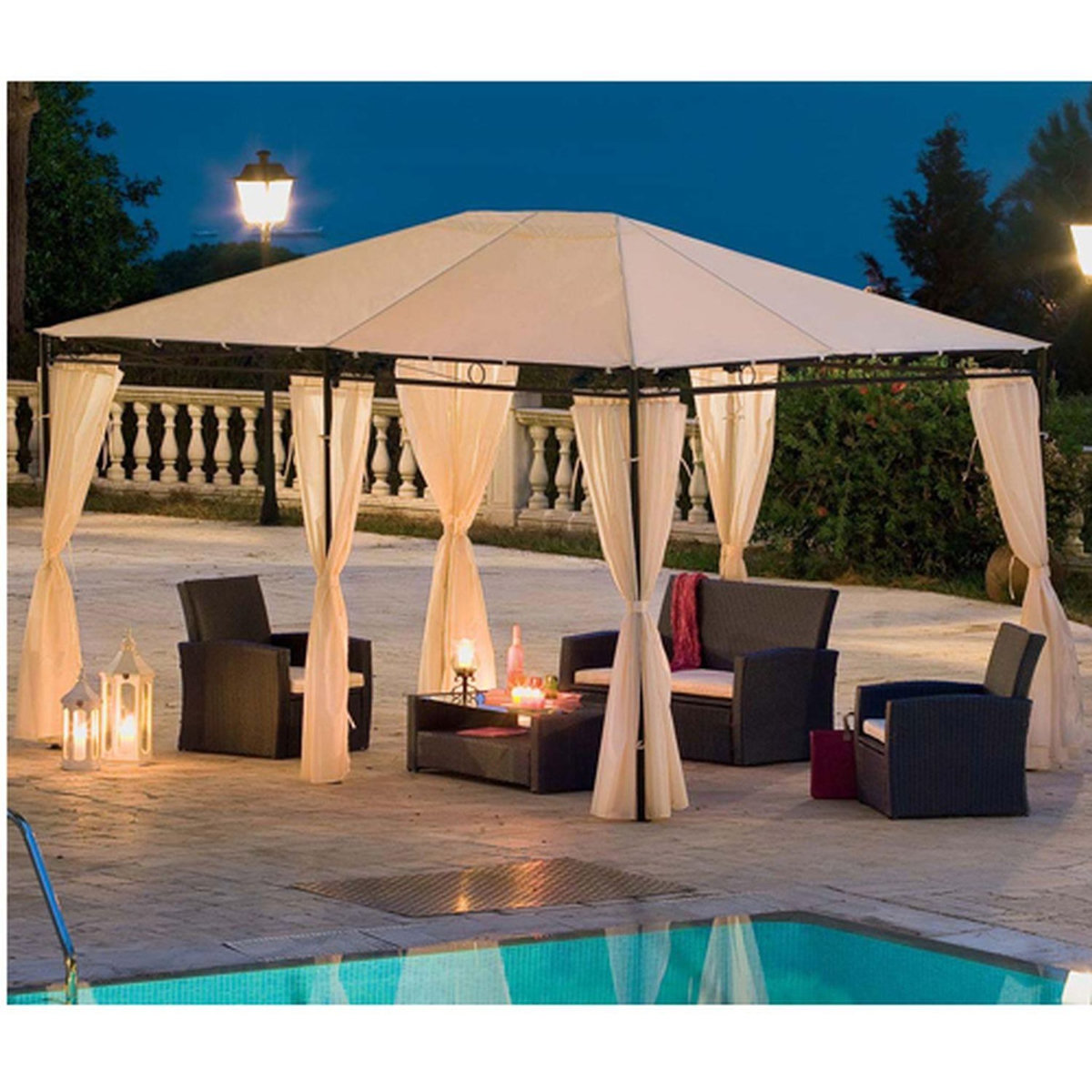 HESPERIDE Toile pour tonnelle SANTORINI