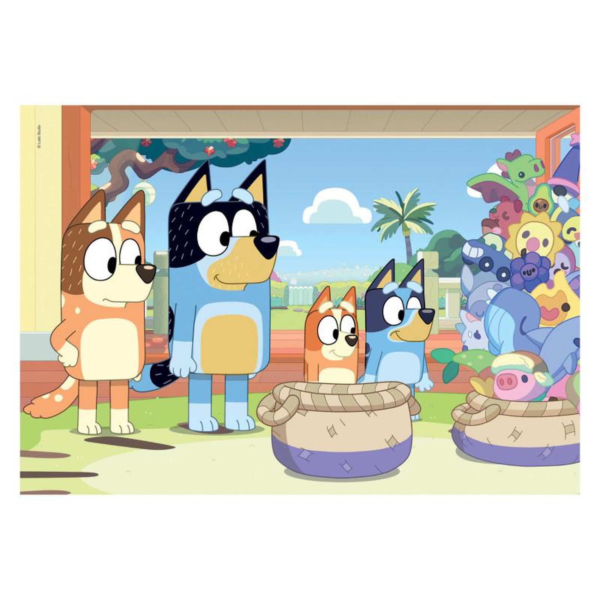 Voir la diapositive 2 : CLEMENTONI Clementoni Jigsaw Puzzle Super Color Bluey, 2x20pcs. 24807