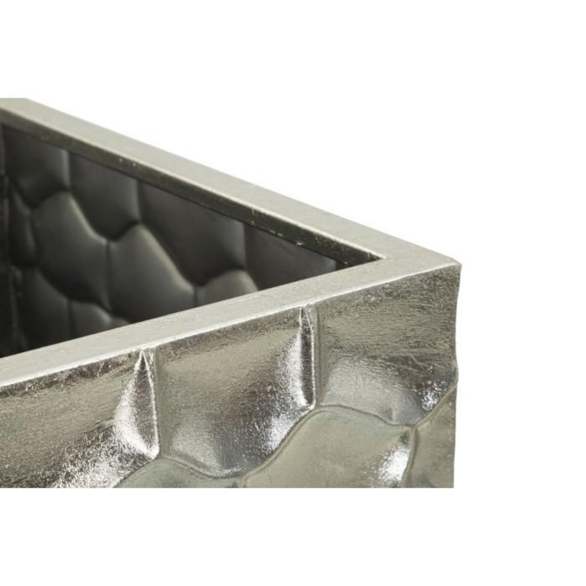 Paris Prix Lot de 3 Vases en Métal  Argy  90cm Argent