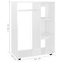 Voir la diapositive 6 : VIDAXL Garde-robe Blanc brillant 80x40x110 cm Bois d'ingenierie