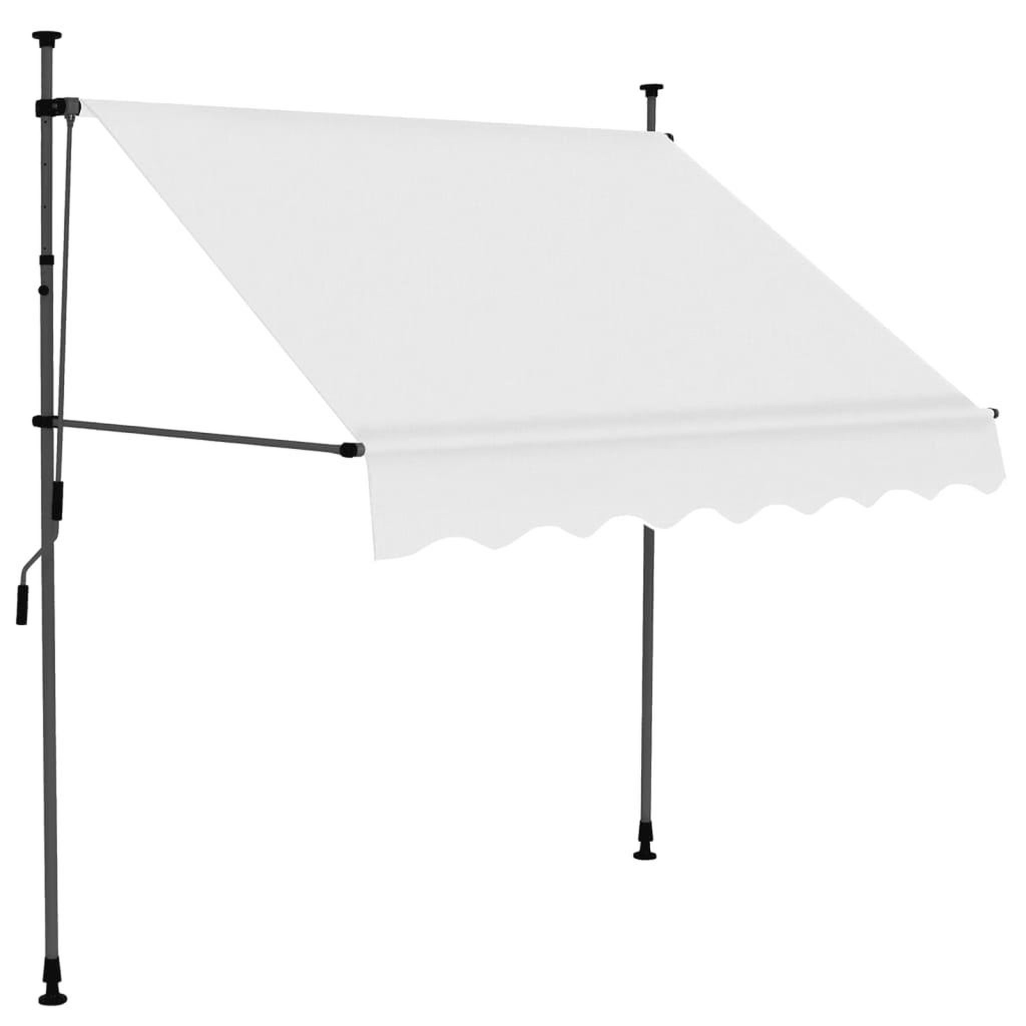 Voir la diapositive 2 : VIDAXL Auvent manuel retractable avec LED 200 cm Creme