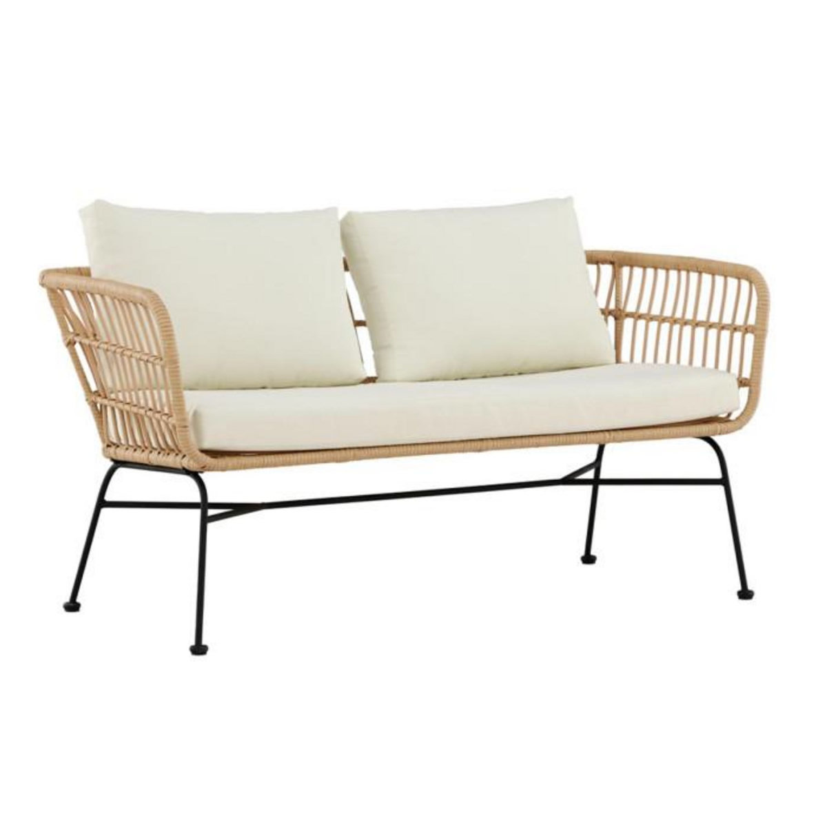 Paris Prix Canapé de Jardin 2 Places  Isola  140cm Naturel