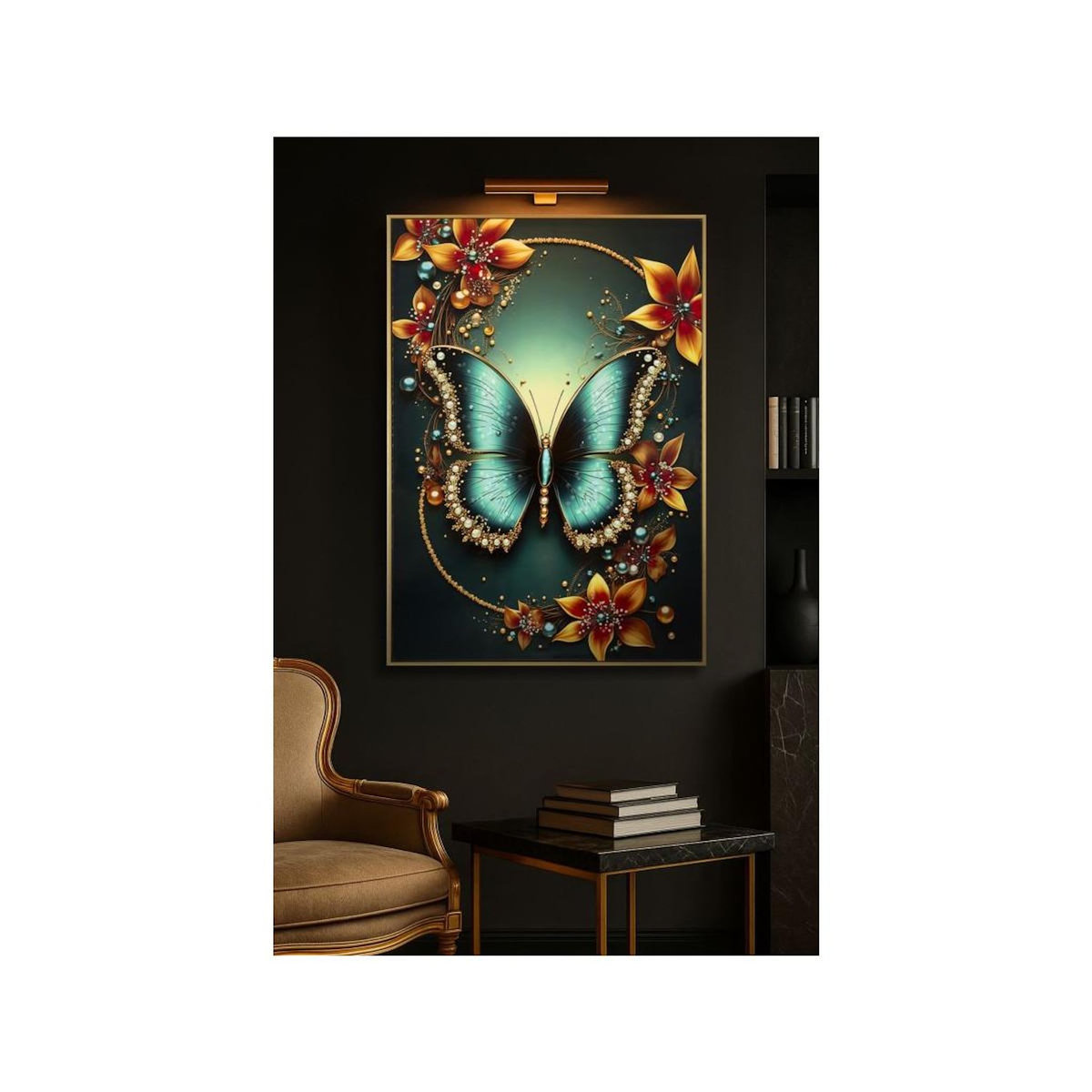 Paris Prix Tableau Imprimé  Butterfly I  70x100cm Multicolore