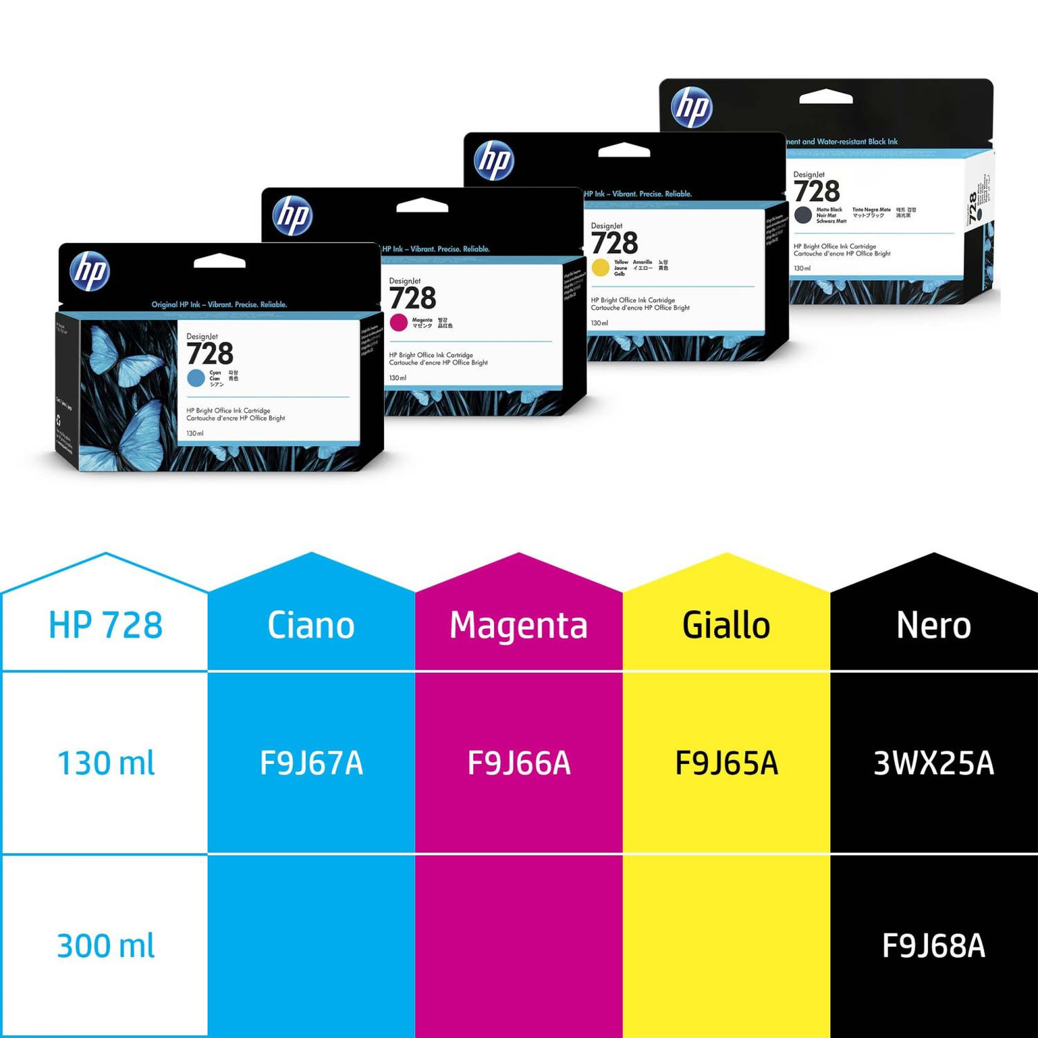 Voir la diapositive 3 : HP HP Ink No 728 HP728 HP 728 magenta (F9J66A)
