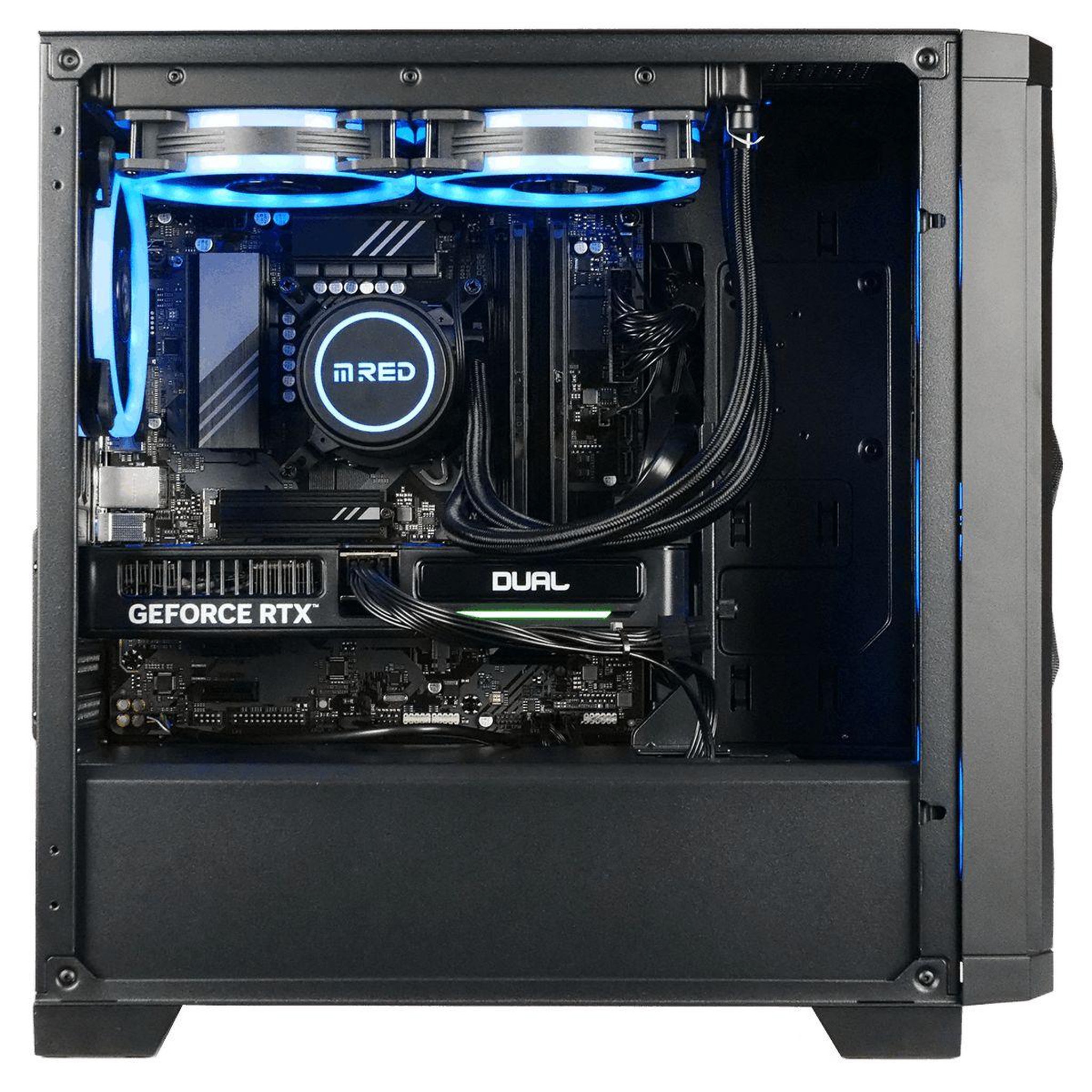 Voir la diapositive 3 : MRED PC Gamer CBT104-01 – Intel Core i7-14700KF – NVIDIA GeForce RTX 5060 Ti – 32 Go RAM DDR5 – SSD 1 To