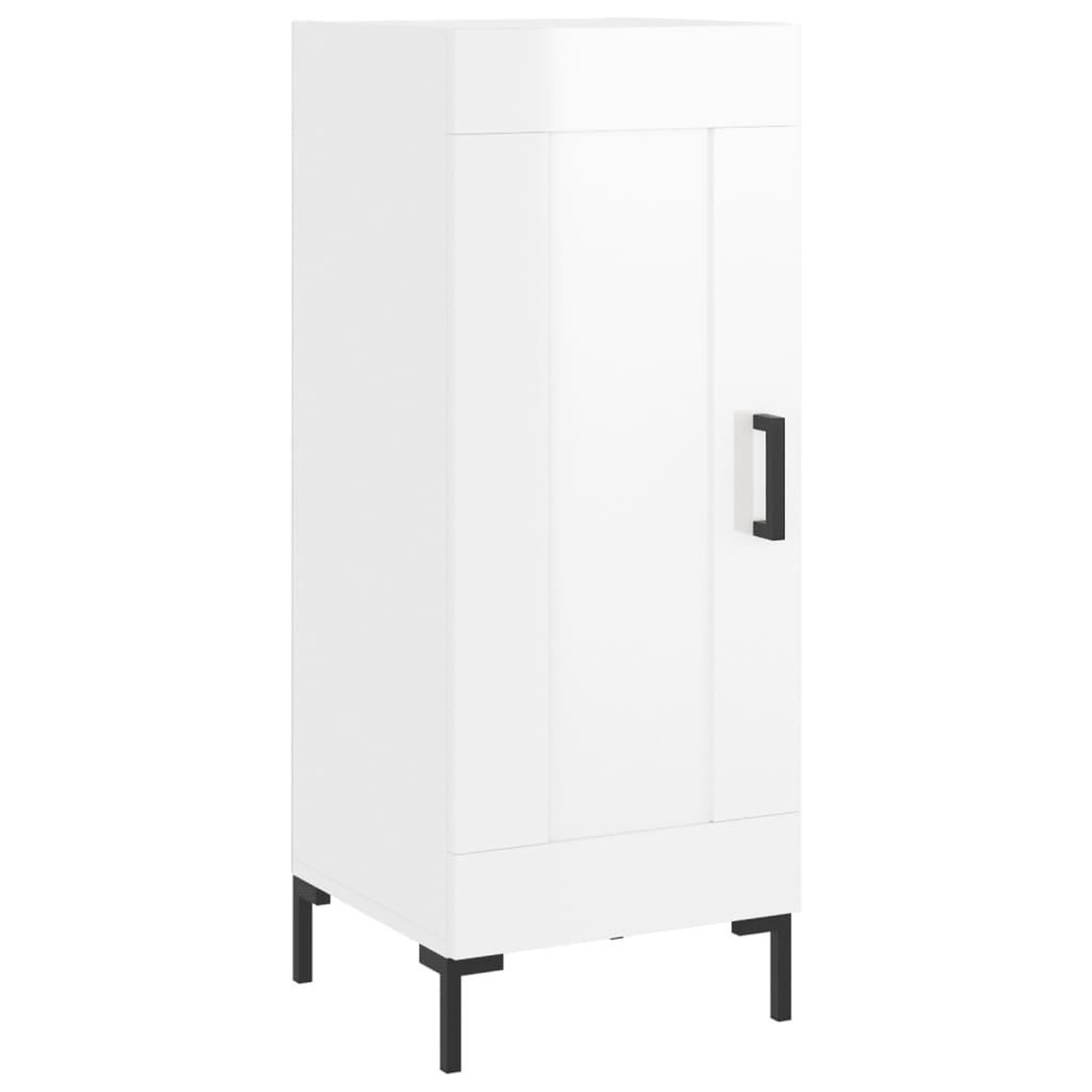 Voir la diapositive 2 : VIDAXL Buffet Blanc brillant 34,5x34x90 cm Bois d'ingenierie