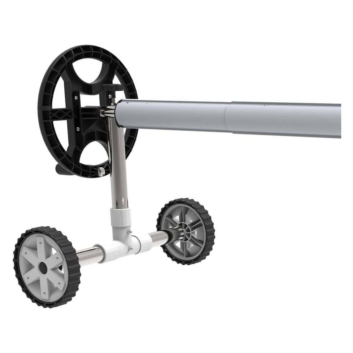 Habitat et Jardin Enrouleur télescopique pour piscine enterrée de 4.90 à 6.45 m