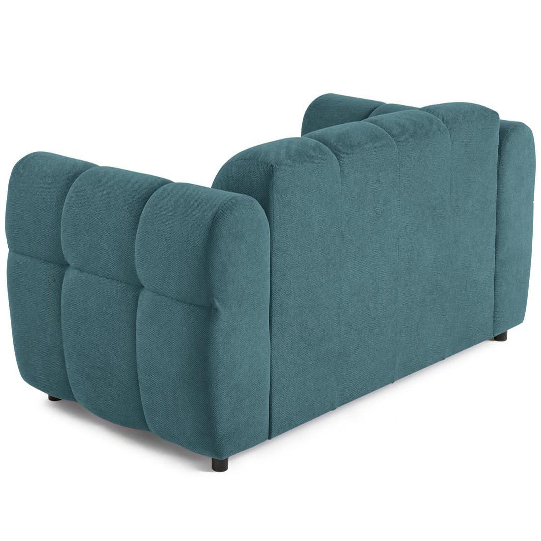 Voir la diapositive 5 : BEST MOBILIER Ray - canapé droit 2 places en tissu texturé