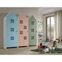Voir la diapositive 2 : Paris Prix Pack - 3 Armoires Enfant  Casami Bruges  171cm Bleu, Rose & Vert