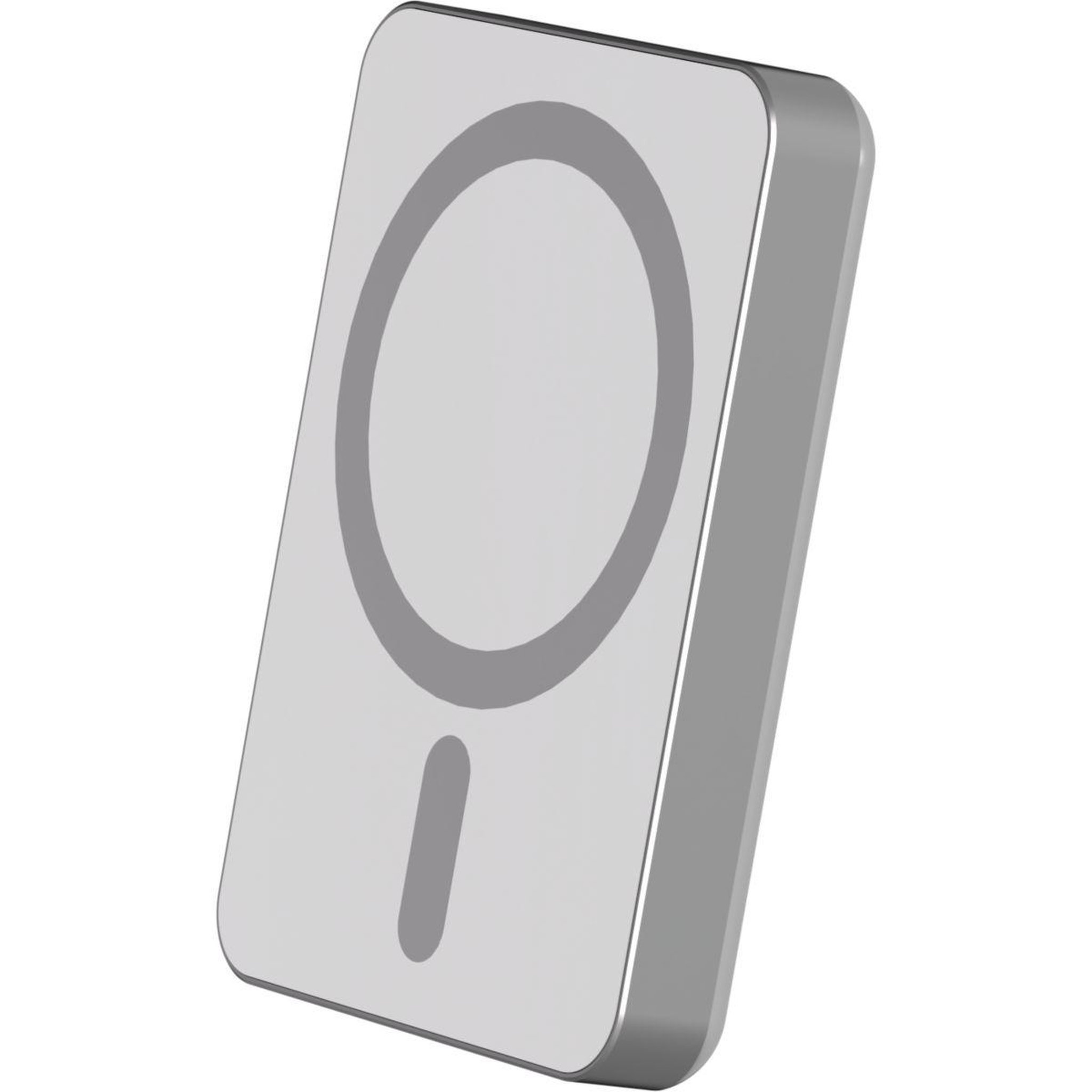 Voir la diapositive 1 : FORCE POWER Batterie externe 5000mah magsafe 15w argent