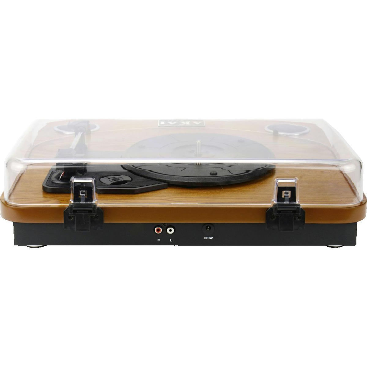 AKAI Platine vinyle Akai avec Bluetooth et finition bois rubis