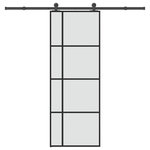 VIDAXL Porte coulissante avec kit de quincaillerie 76x205 cm Verre ESG