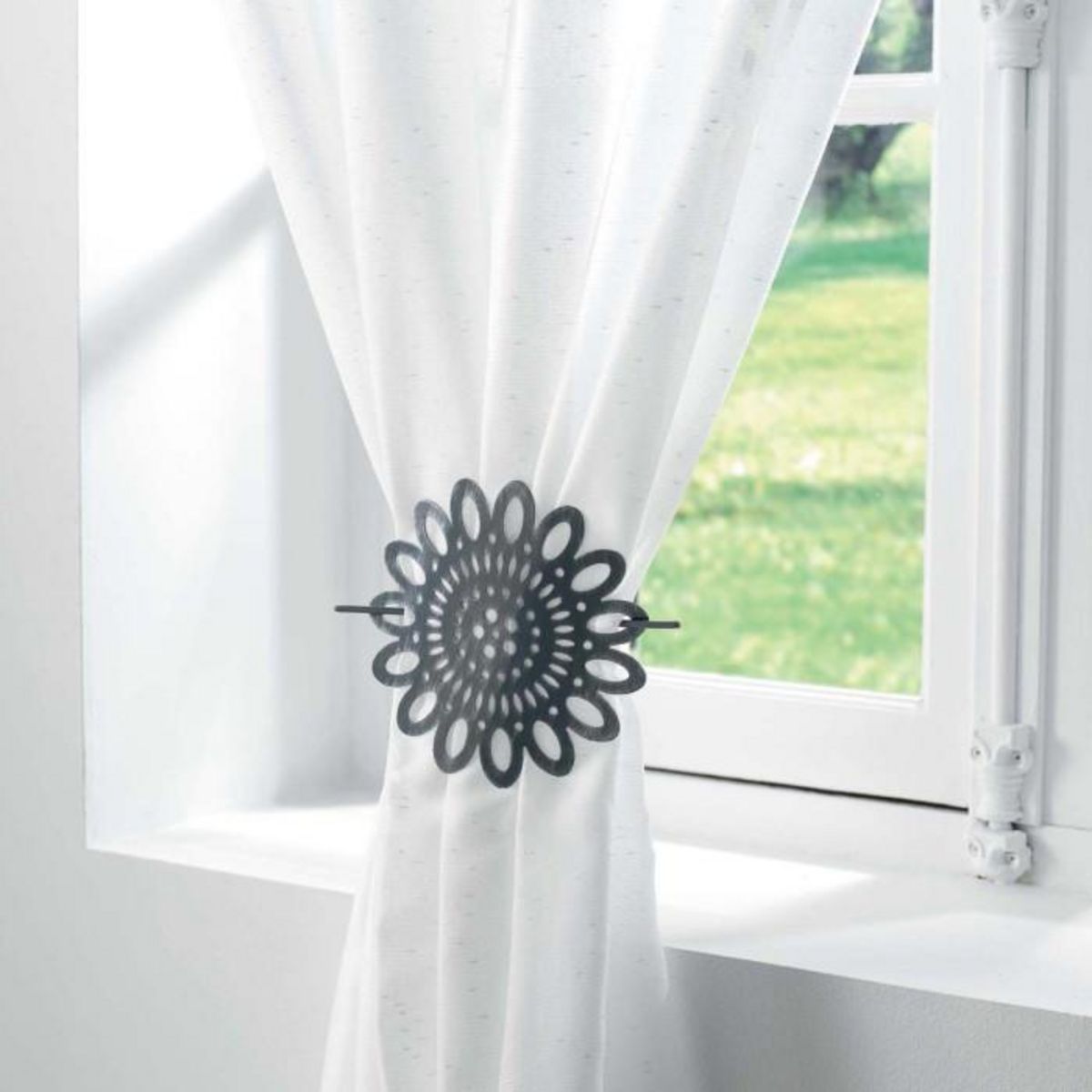 Paris Prix Embrasse de Rideau Broche  Mandy  17cm Gris