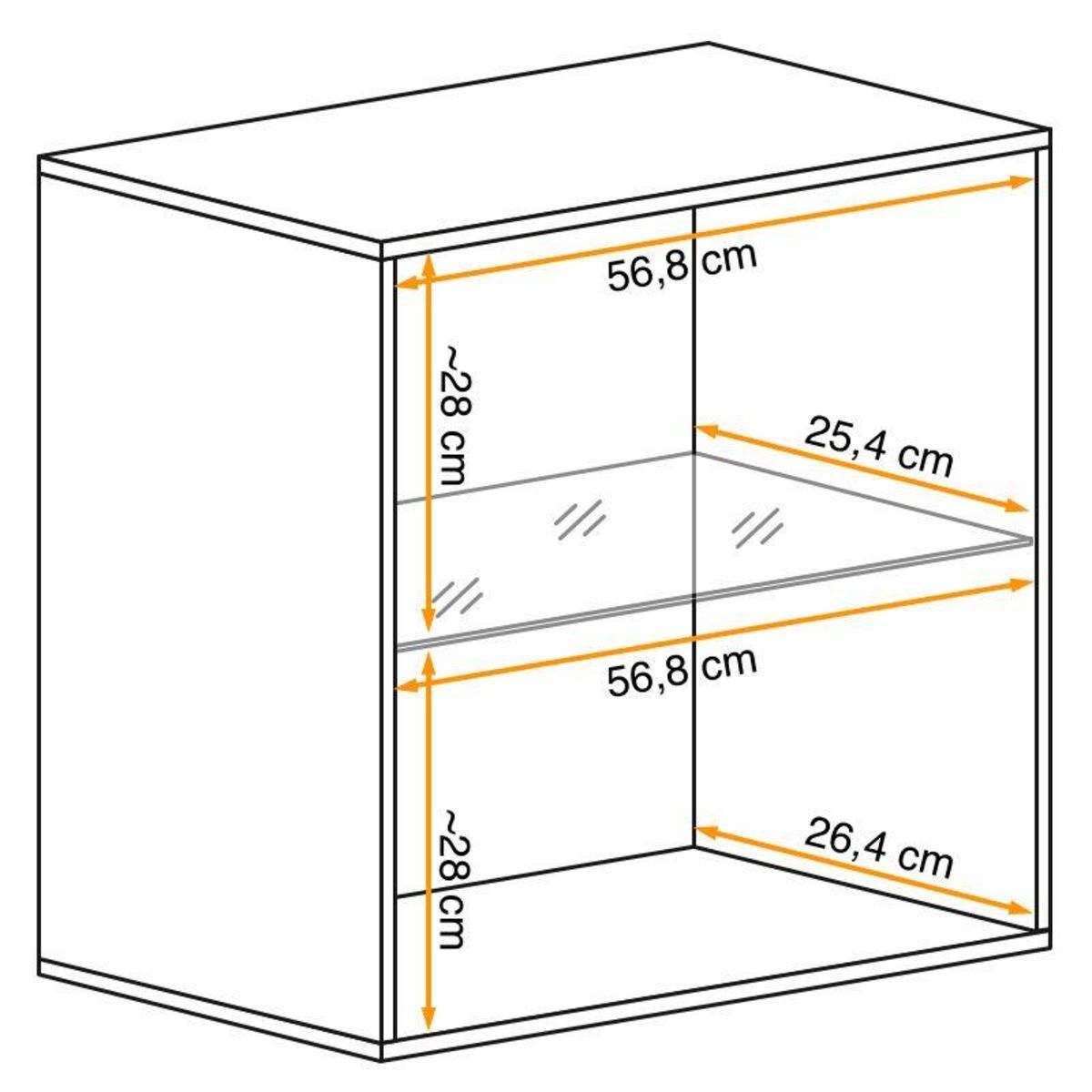 Paris Prix Vitrine Murale LED  Switch  60cm Naturel