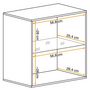 Voir la diapositive 5 : Paris Prix Vitrine Murale LED  Switch  60cm Naturel