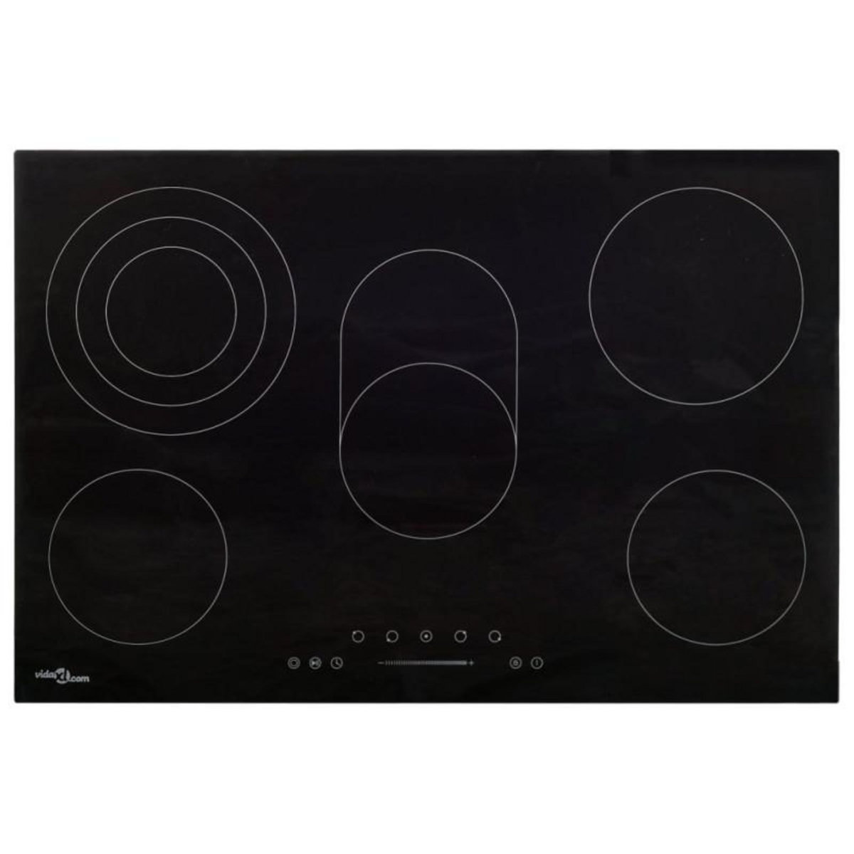 VIDAXL Plaque de cuisson Céramique 5 brûleurs Contrôle tactile 8500 W