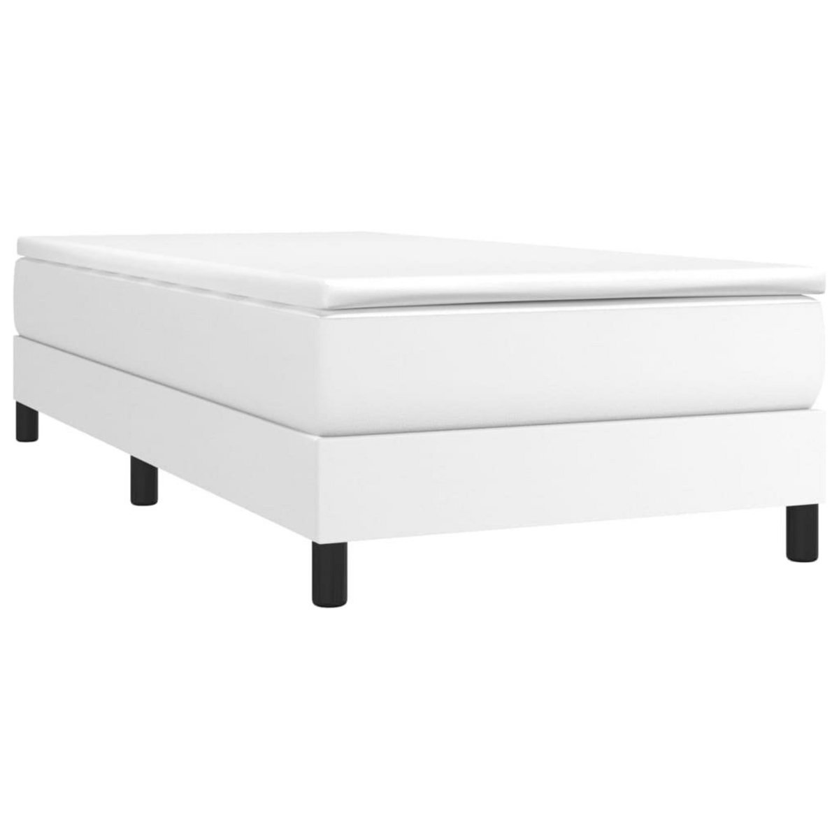 VIDAXL Cadre de lit sans matelas blanc 90x190 cm similicuir