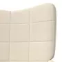 VIDAXL Chaise de relaxation Creme Tissu