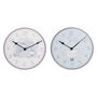 Voir la diapositive 1 : AAAAA Horloge Murale DKD Home Decor Bleu Rose Bois Métal Plastique Bois MDF Enfant Oiseau 24 x 3 x 24 cm (2 Unités)
