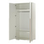 Voir la diapositive 2 : Paris Prix Armoire 2 Portes  London  195cm Blanc