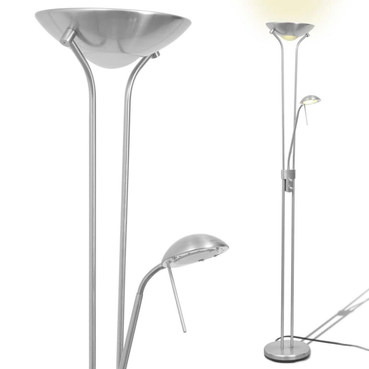 VIDAXL Lampadaire a LED a eclairage reglable 23 W