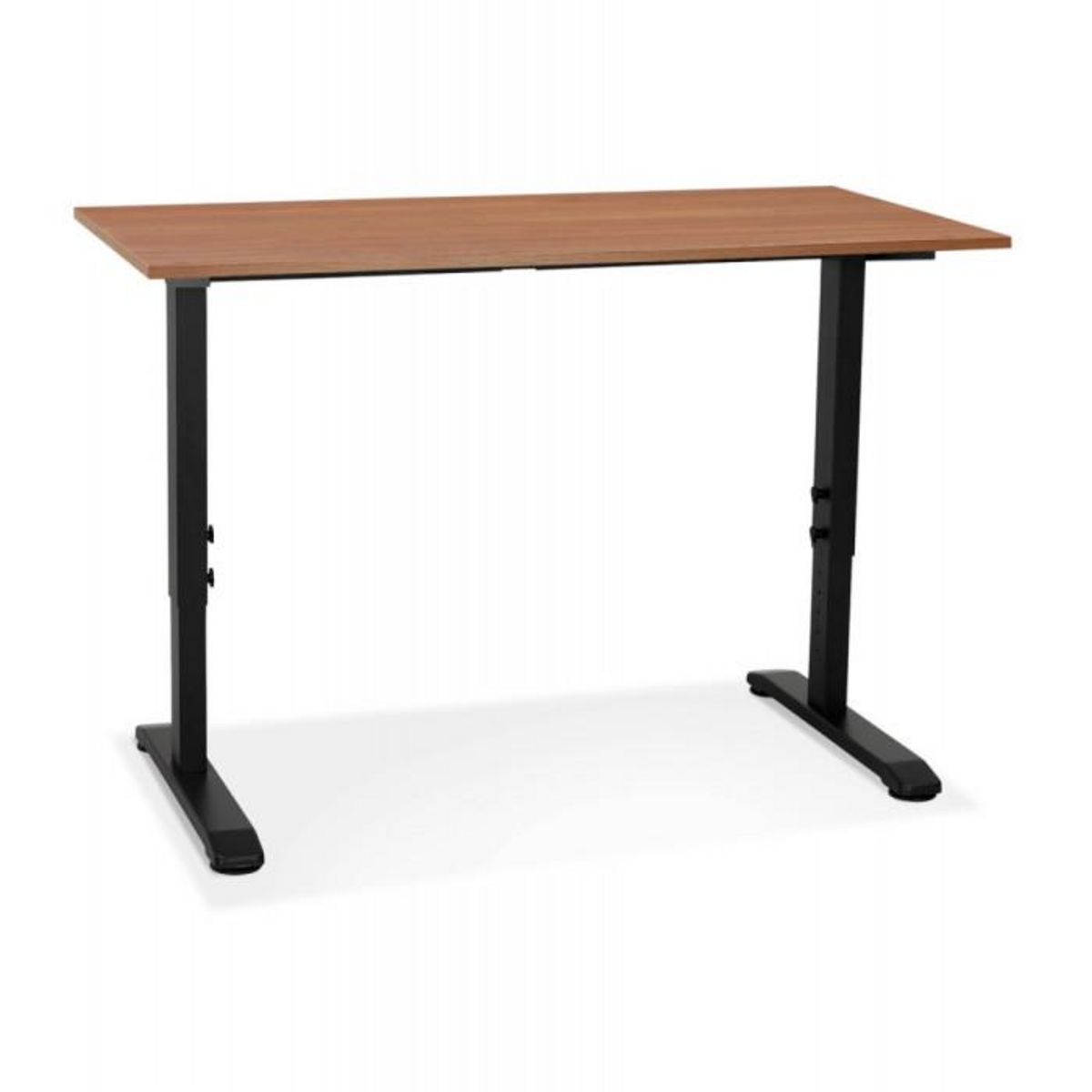 Paris Prix Bureau Hauteur Réglable  Mathew  140cm Noir & Noyer