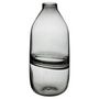 Voir la diapositive 1 : ATMOSPHERA Vase Design Bouteille en Verre  Line  30cm Gris