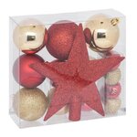 ATMOSPHERA Kit 18 Pièces Déco  Noël  21cm Rouge & Or