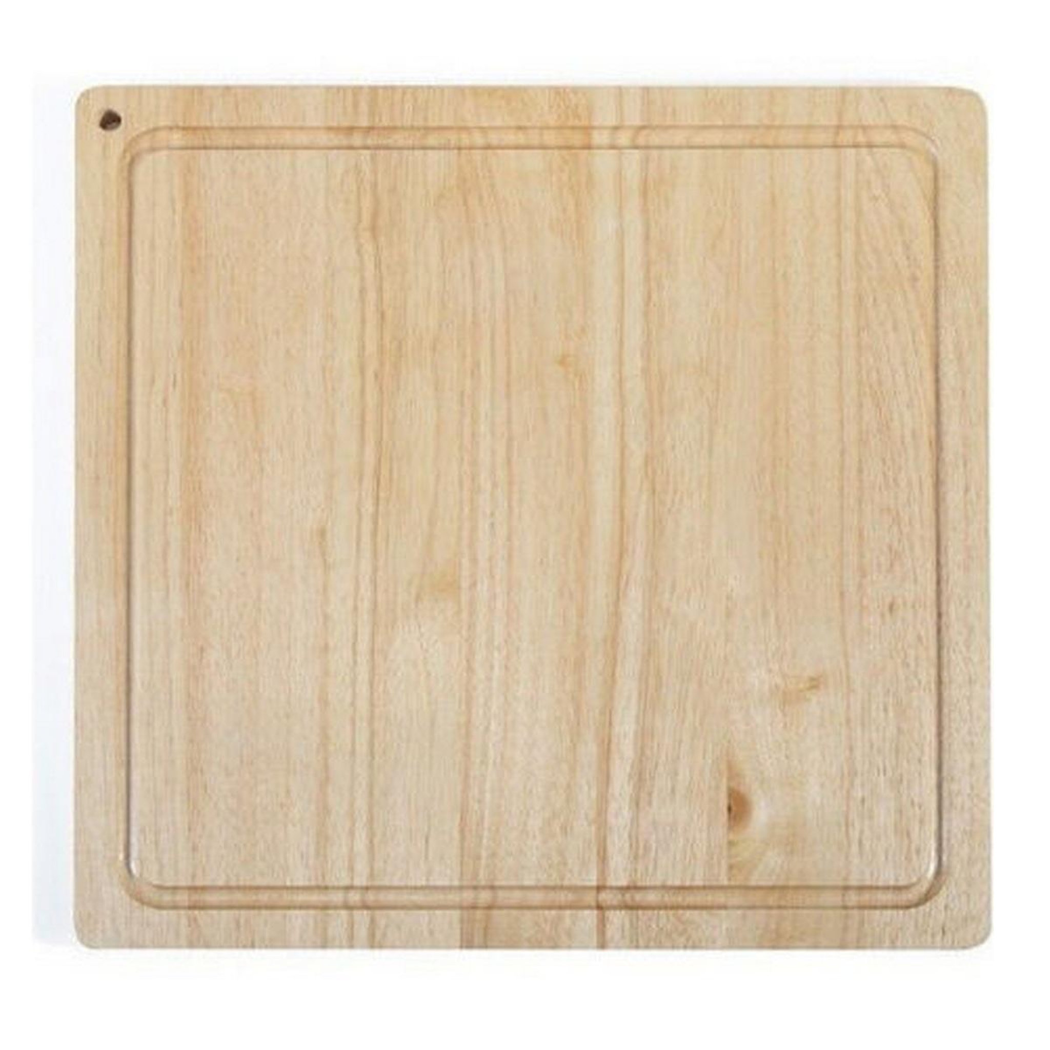 LIVOO Planche à découper bois d'hévéa 46x46cm - mes141