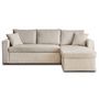 Voir la diapositive 1 : BEST MOBILIER Cyrus - canapé d'angle réversible 4 places - convertible avec coffre - en velours côtelé