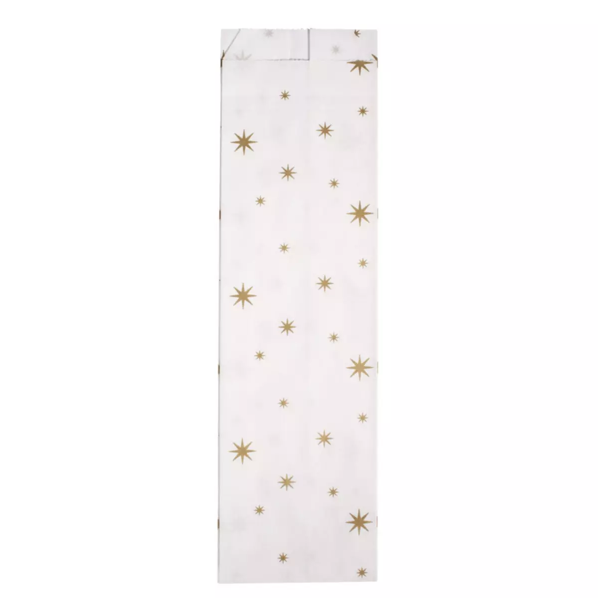 Rayher Sacs à plis en papier av.petites étoiles, or, 7x24cm, 25 pces