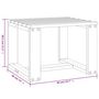 Voir la diapositive 6 : VIDAXL Table d'appoint jardin marron miel 40x38x28,5cm bois massif pin