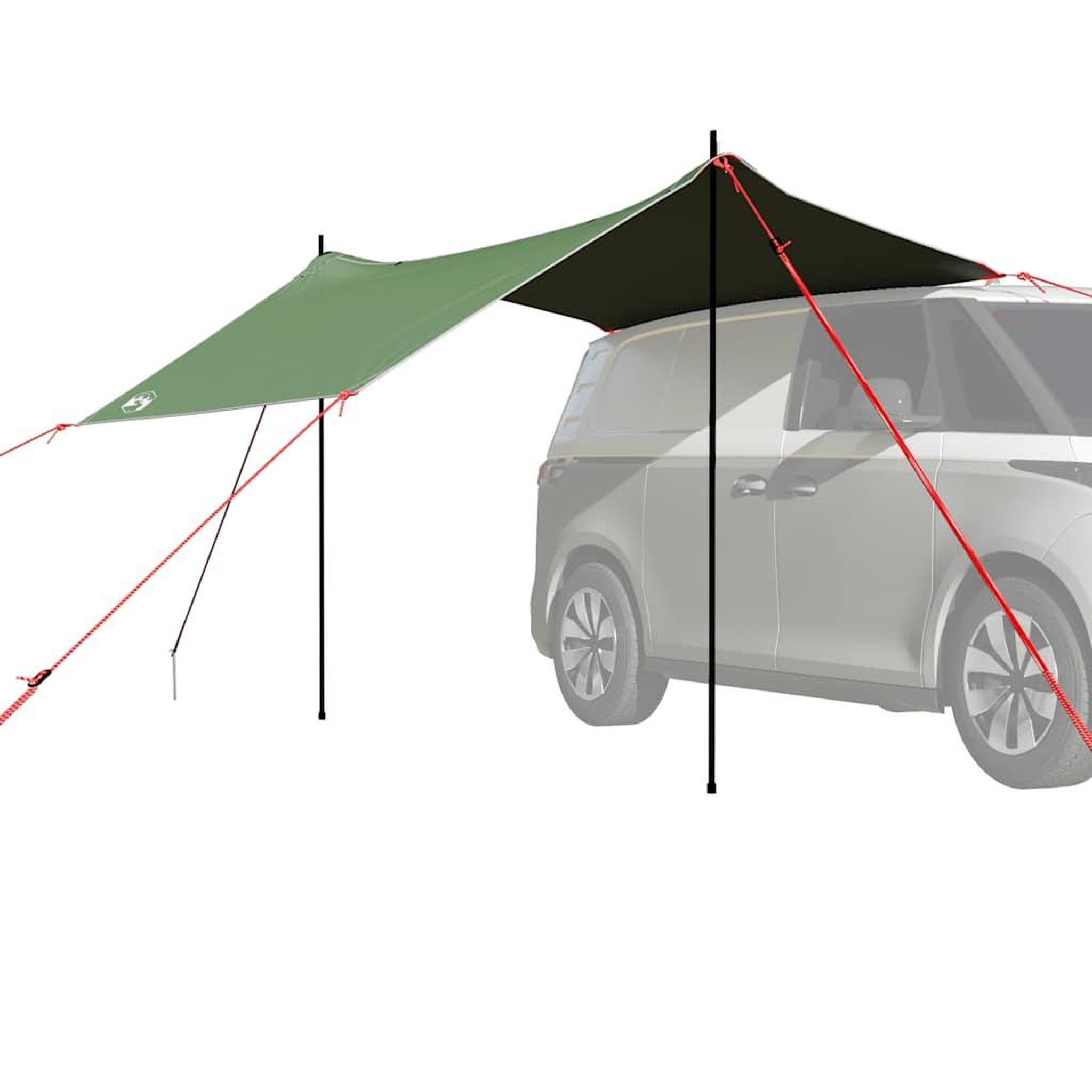 VIDAXL Tente de voiture vert impermeable